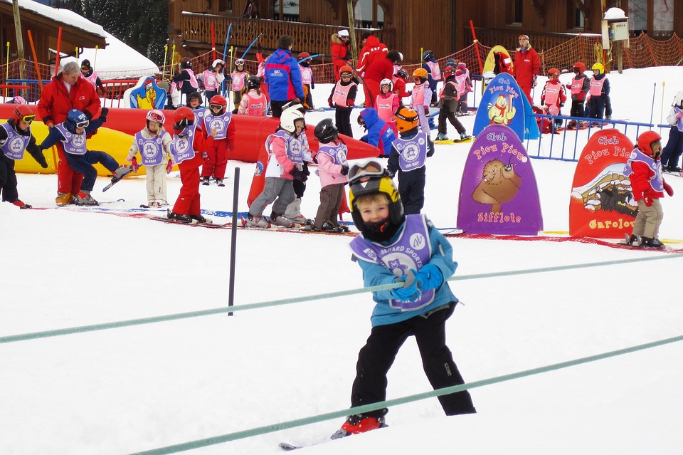 Solution de garde d'enfants pour un après midi au ski